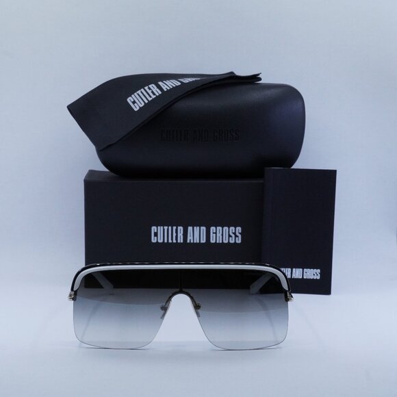 Final Price! Cutler and Gross CG1328S 002 Black White/Grey Sunglasses - Picture 2 of 7